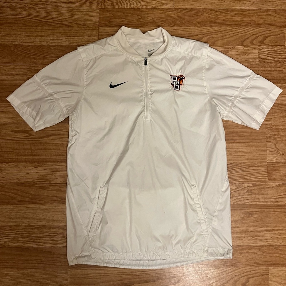 Nike Bowling Green State University Falcons 1/4 Zip Wind Jacket BGSU Mens L